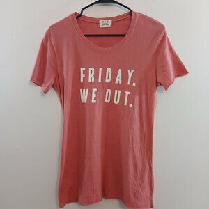 PST Los Angeles "Friday We Out" Graphic Tee Size Small